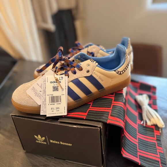 adidas Other - Adidas Wales Bonner Samba Nylon Wonder Clay Royal Blue Men's Sneakers